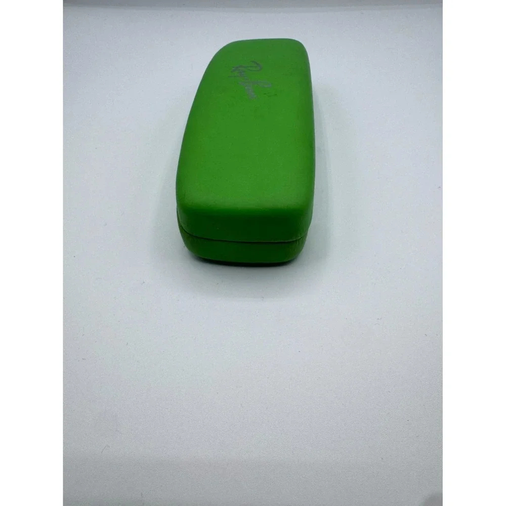 Ray-Ban Eyeglasses Sunglasses Hard Leather Clamshell Green Case w/ Red Interior